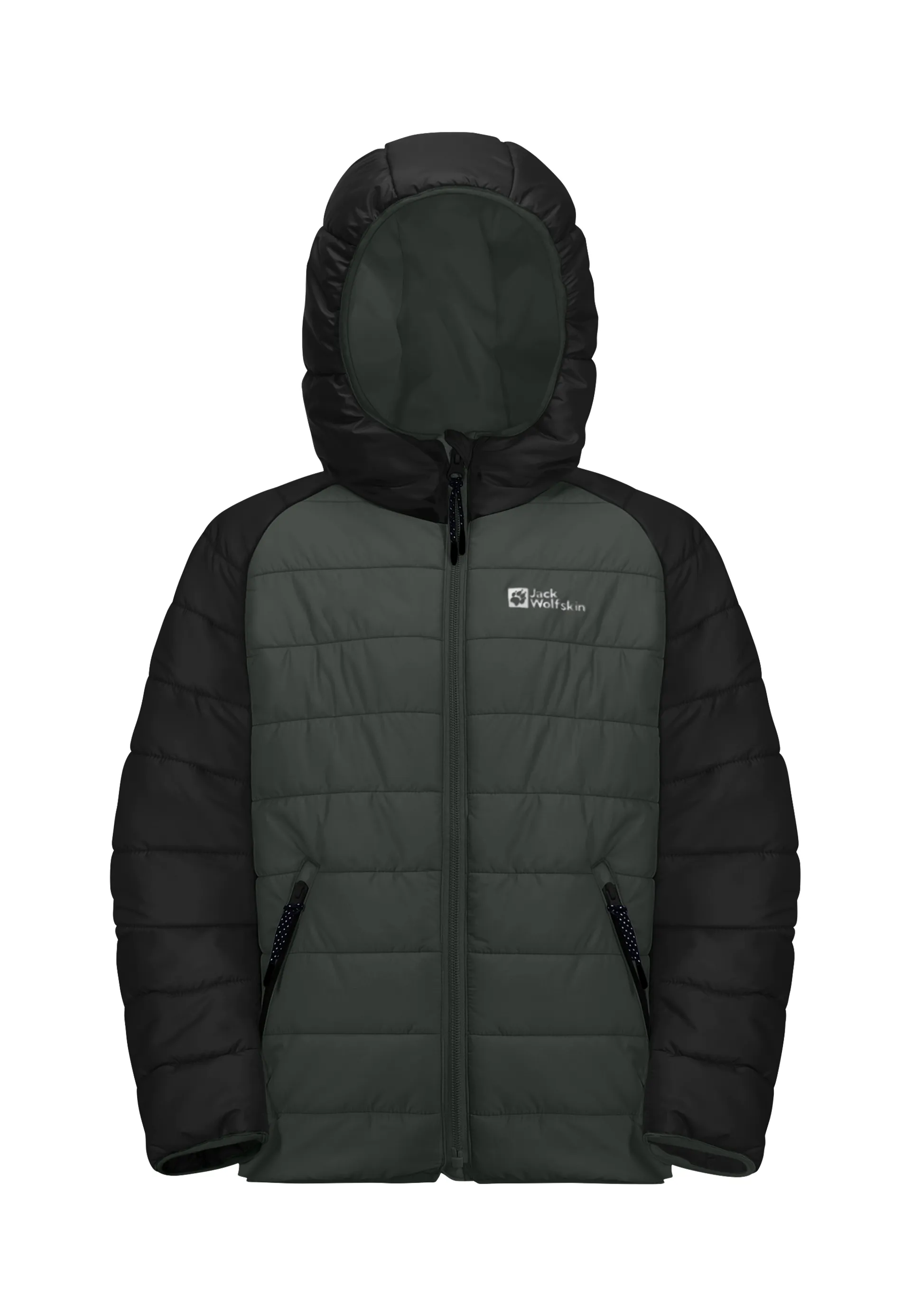 Jack Wolfskin Kid s Zenon Jacket in Slate Green Black
