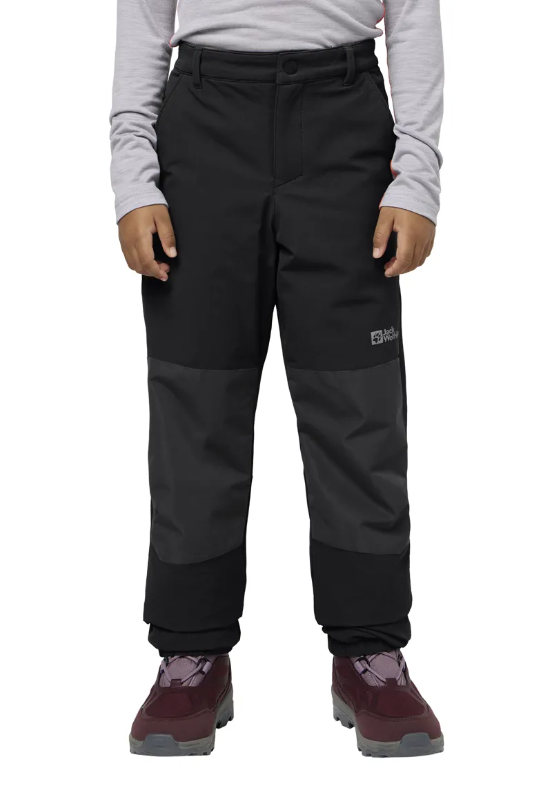 Jack Wolfskin Kid's Rascal Winter Pants in Black-1