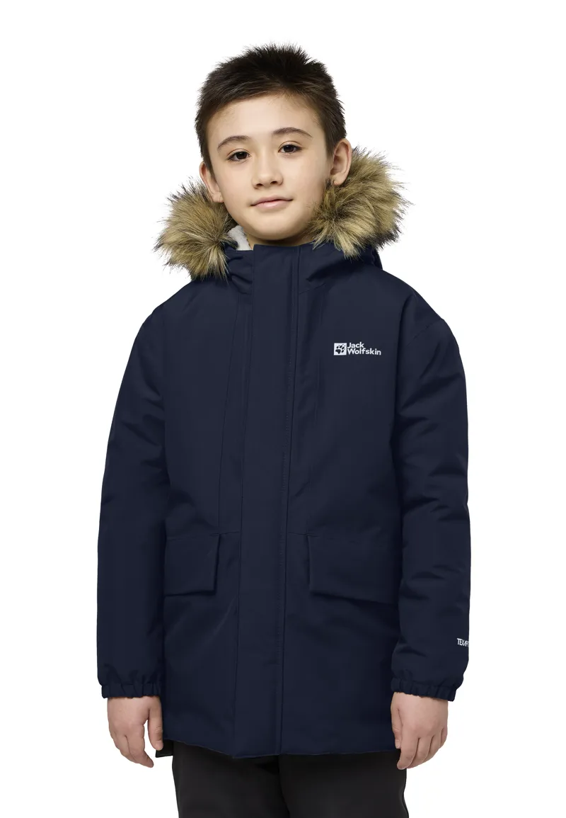 Jack Wolfskin Boy's Cosy Bear Jacket in Night Blue-4
