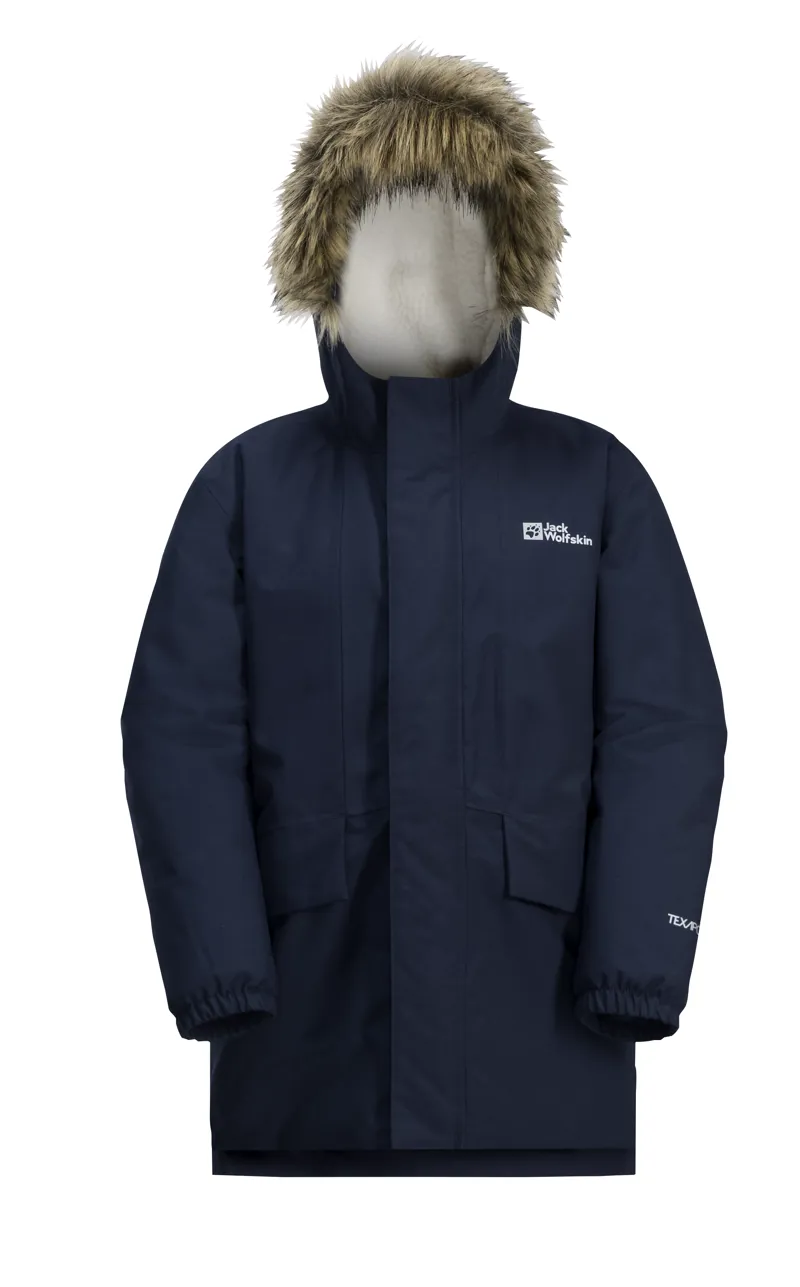 Jack Wolfskin Boy's Cosy Bear Jacket in Night Blue-1