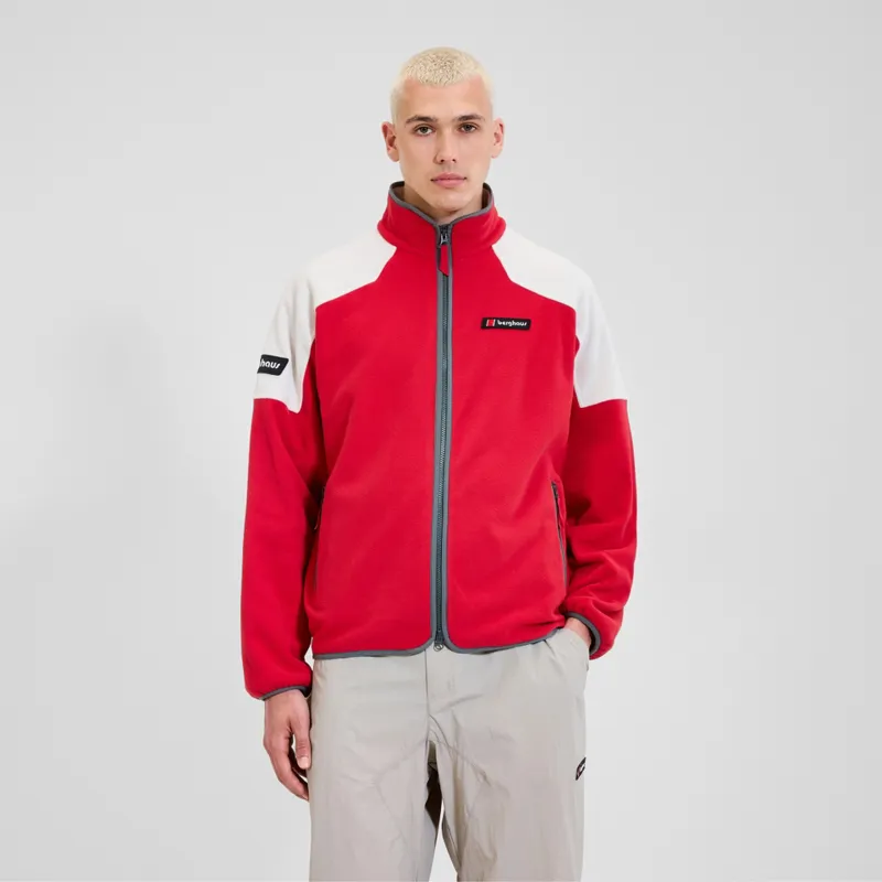 Berghaus Men's 1997 Fleece Jacket in Red/Natural-1