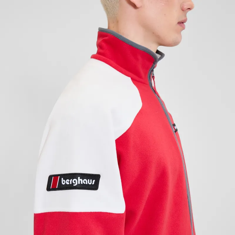 Berghaus Men's 1997 Fleece Jacket in Red/Natural-4