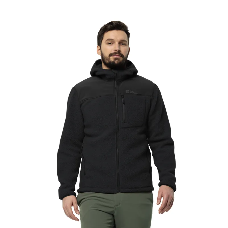 Jack Wolfskin Men's Kammweg Pile Full Zip Fleece in Phantom-1