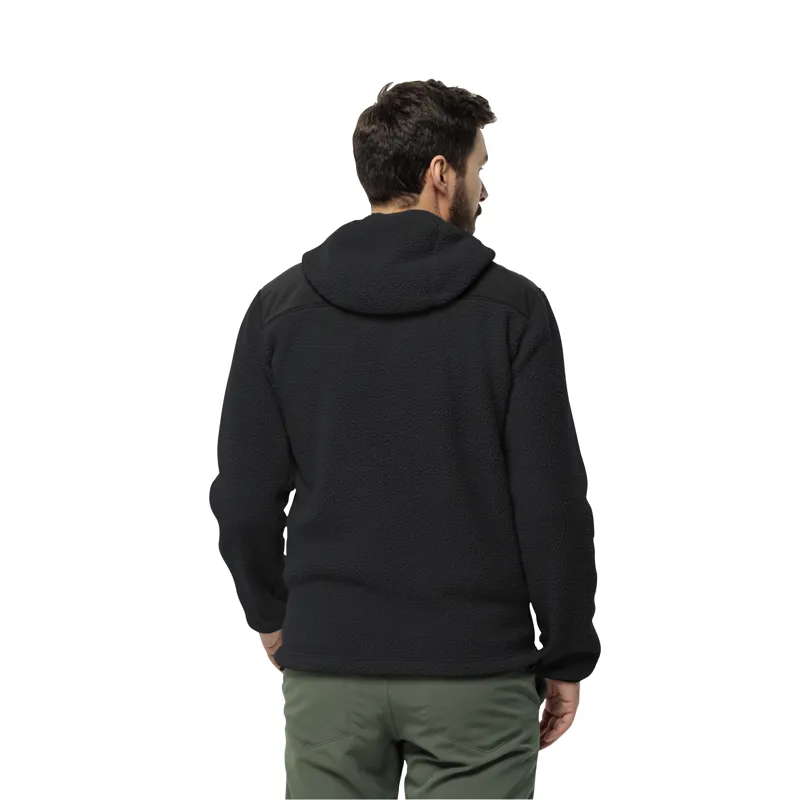 Jack Wolfskin Men's Kammweg Pile Full Zip Fleece in Phantom-2