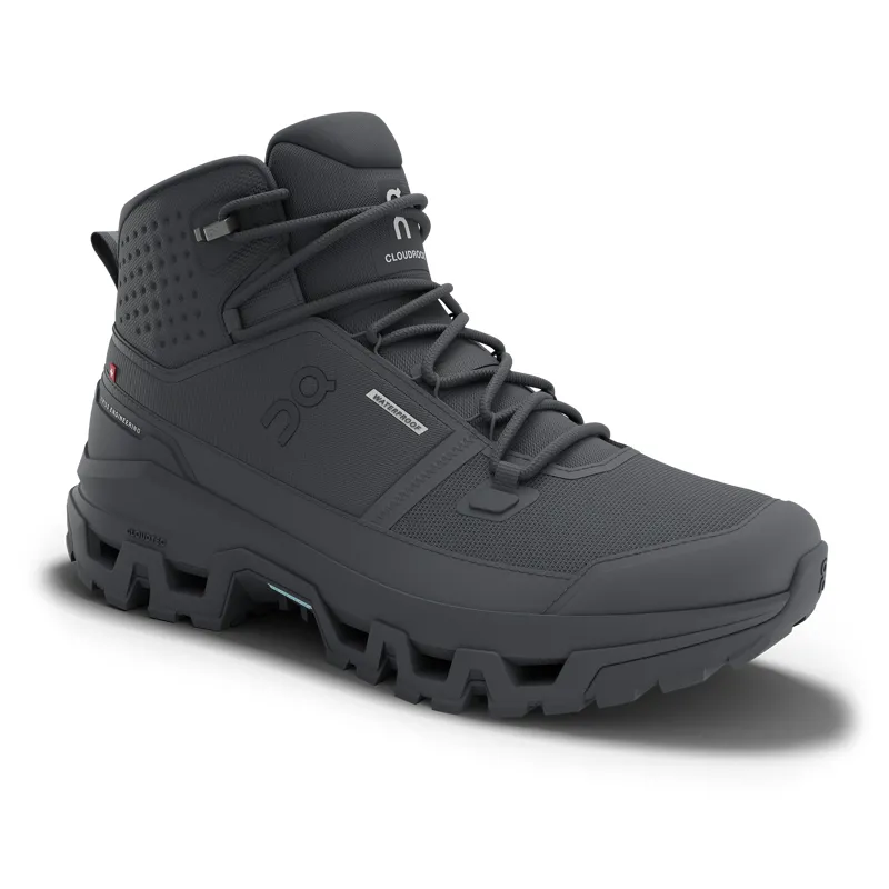 On Running Men's Cloudrock Mid Waterproof in Black-2