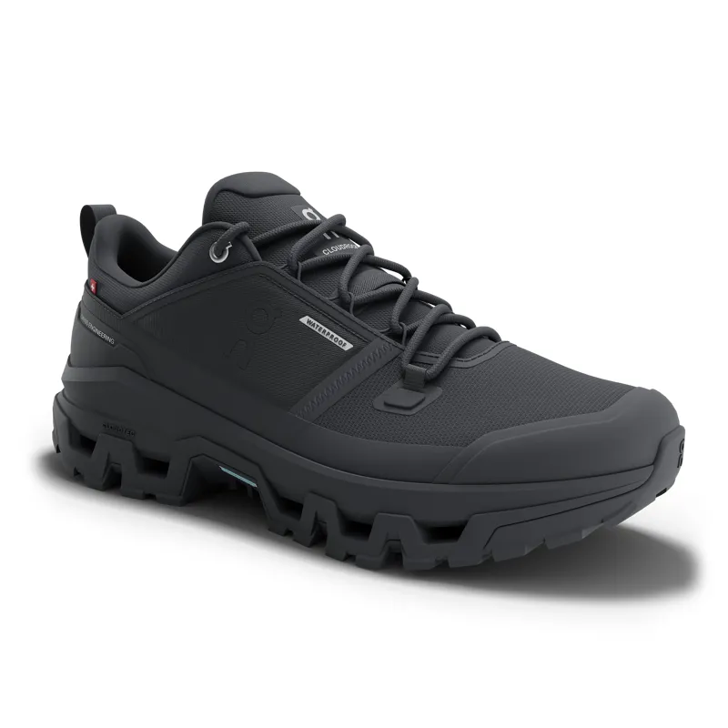 On Running Men's Cloudrock Low Waterproof in Black-2
