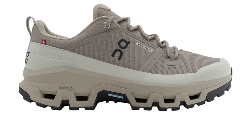 On Running Men's Cloudrock Low Waterproof in Cinder/Fog