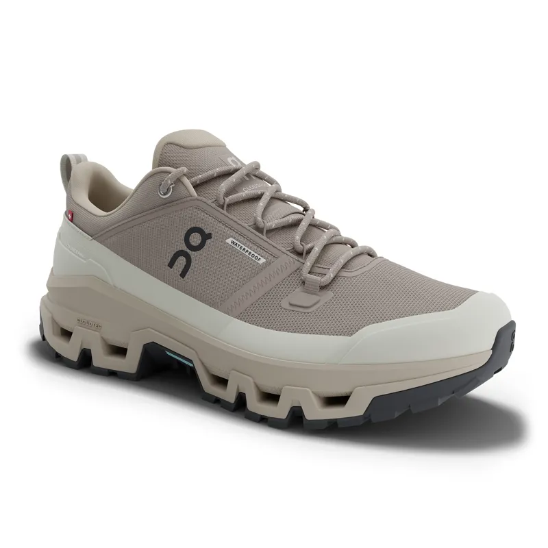 On Running Men's Cloudrock Low Waterproof in Cinder/Fog-2
