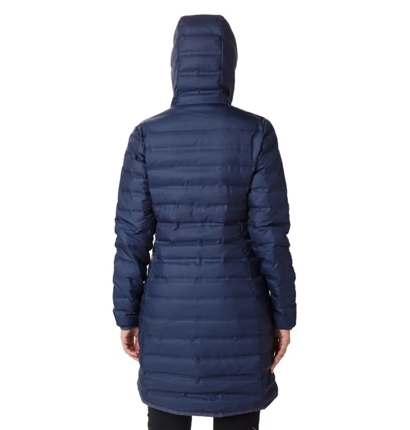 Columbia Women's Lake 22 Down Long Hooded Jacket in Nocturnal-1