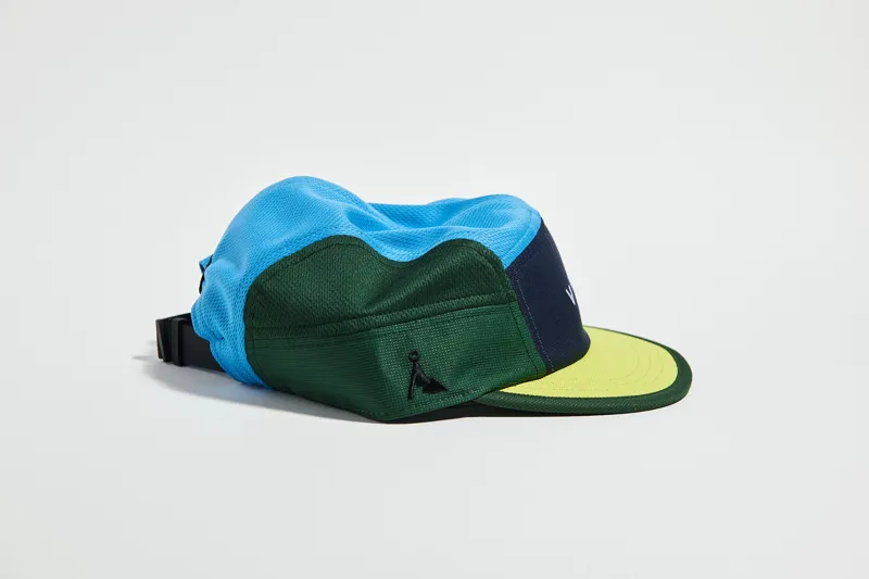 Vaga Club Cap in Bright Blue/Racing Green/Bright Yellow-3