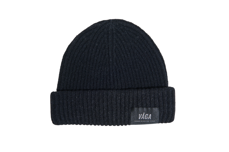 Vaga Mid Weight Beanie in Black