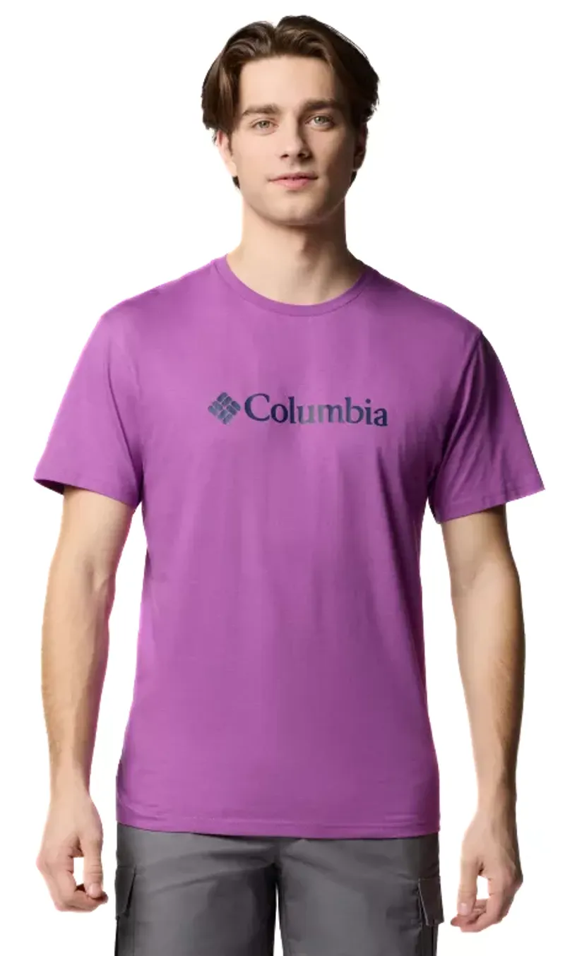 Columbia Men's CSC Basic Logo Tee in Razzle/CSC Branded