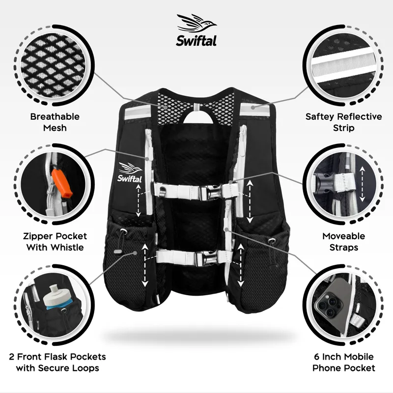 Swiftal Unisex Lightweight Running Vest-4