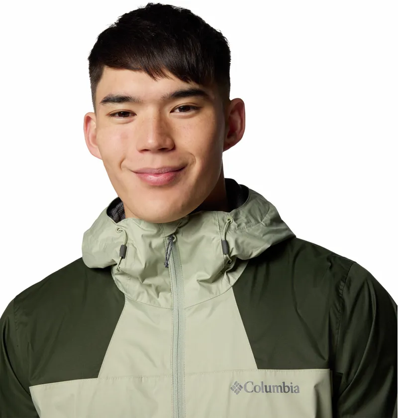 Columbia Men's Inner Limits III Jacket in Safari/Greenscape-3