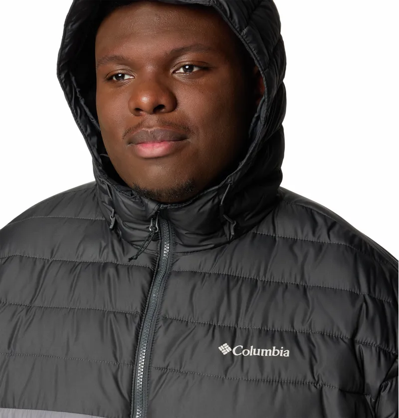 Columbia Men's Powder Lite II Hooded Jacket in City Grey/Shark - Extended Sizes-5