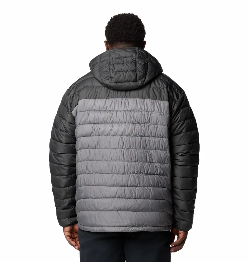 Columbia Men's Powder Lite II Hooded Jacket in City Grey/Shark - Extended Sizes-3