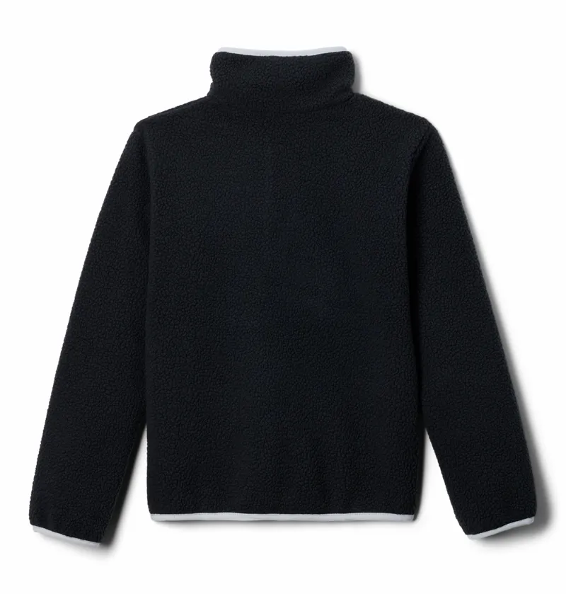 Columbia Kid's Helvetia II Half Snap Fleece in Black/City Grey-1