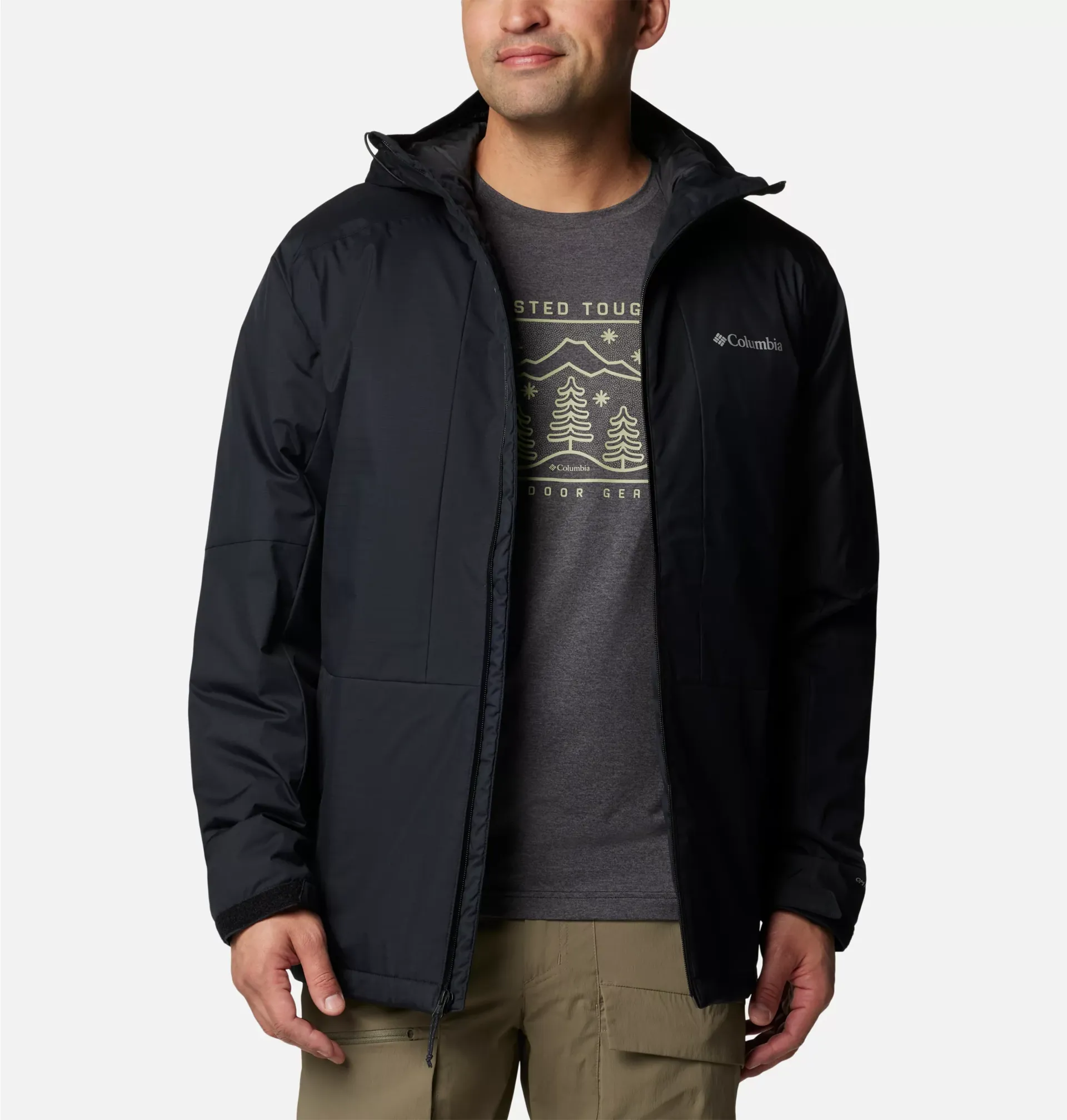 Columbia Men's Point Park II Waterproof Insulated Jacket in Black