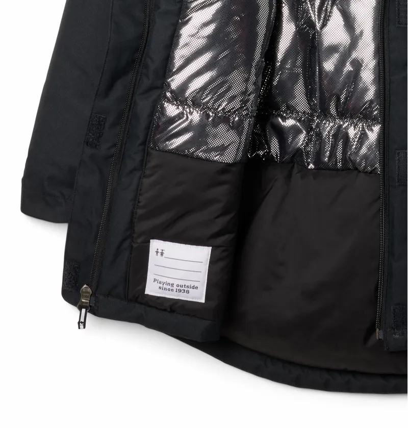 Columbia Girl's Hikebound II Long Insulated Jacket in Black-2