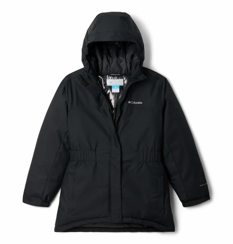 Columbia Girl's Hikebound II Long Insulated Jacket in Black