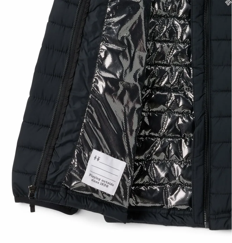 Columbia Kid's Powder Lite II Hooded Jacket in Black-2