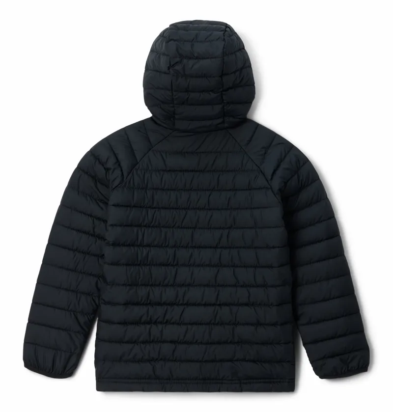 Columbia Kid's Powder Lite II Hooded Jacket in Black-1