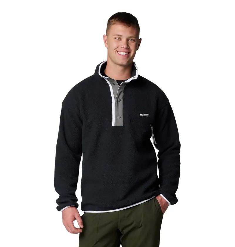 Columbia Men's Helvetia II Half Snap Fleece in Black