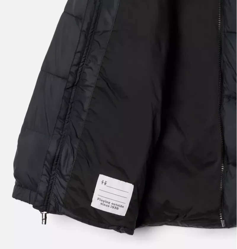 Columbia Kid's Puffect II Hooded Jacket in Black-2