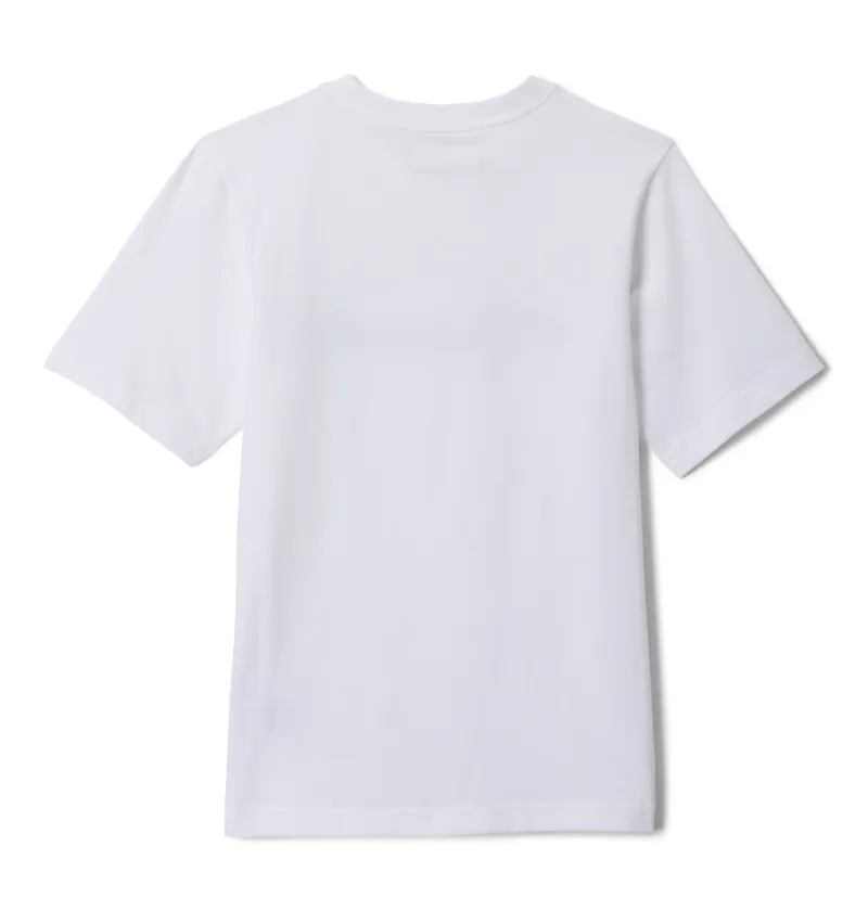 Columbia Kid's Valley Creek II Graphic Shirt in White-1