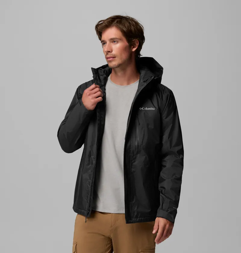 Columbia Men's Pouring Adventure Insulated Jacket in Black-3