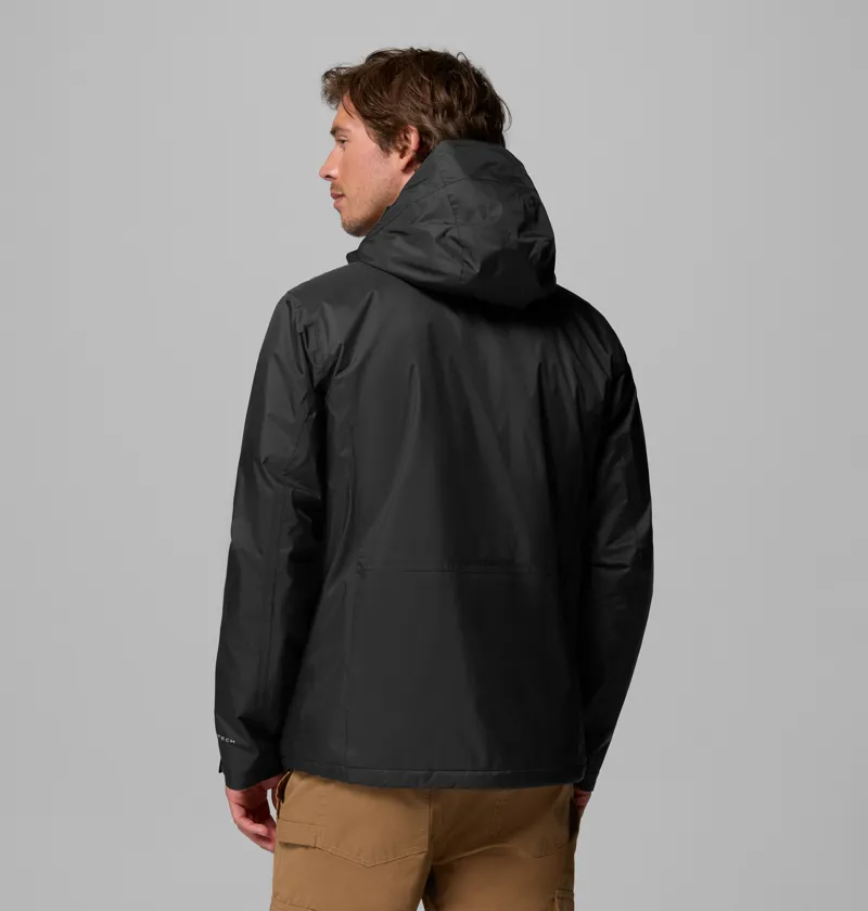 Columbia Men's Pouring Adventure Insulated Jacket in Black-1