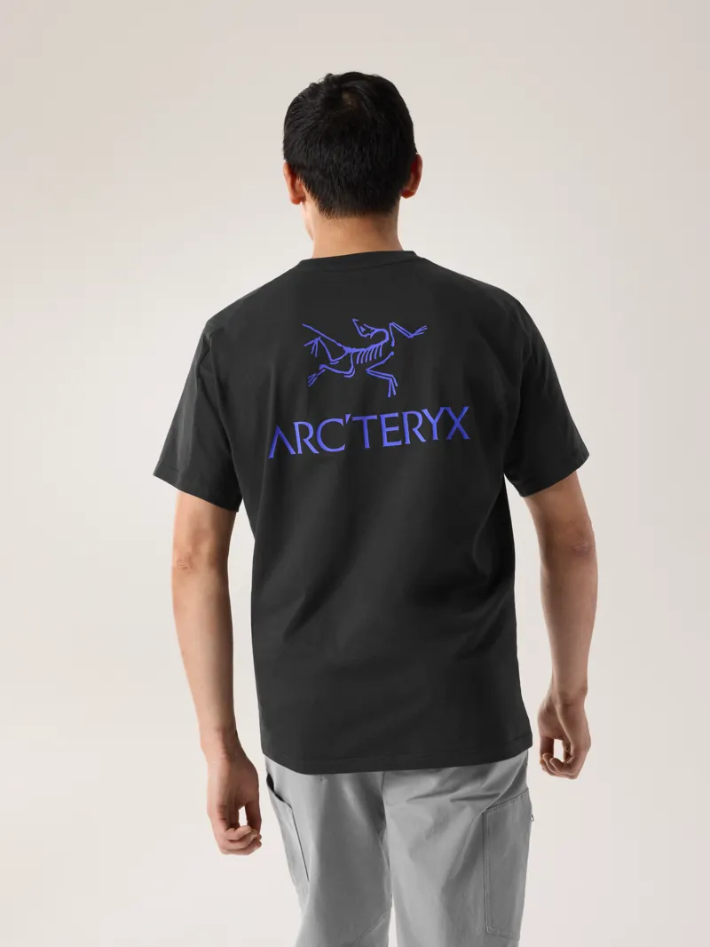 Arc'teryx Men's Kragg Cotton Bird Tee in Black/Electra-3