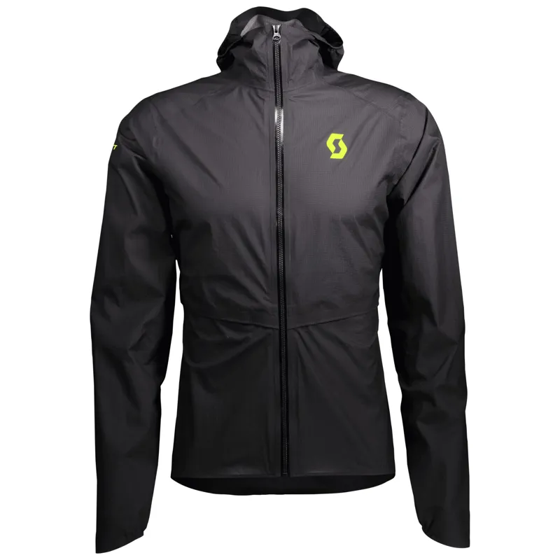 Scott Men's RC Run Waterproof Jacket in Black/Yellow