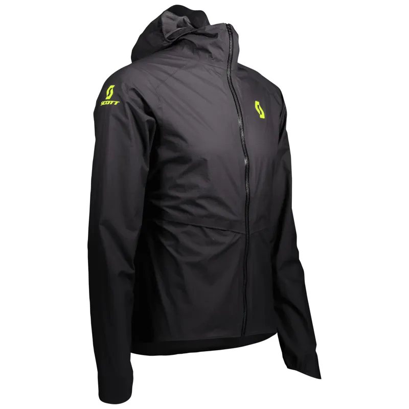 Scott Men's RC Run Waterproof Jacket in Black/Yellow-1