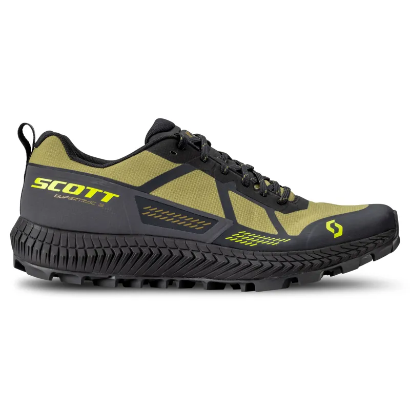 Scott Men's Supertrac 3 Shoe in Mud Green/Black-2