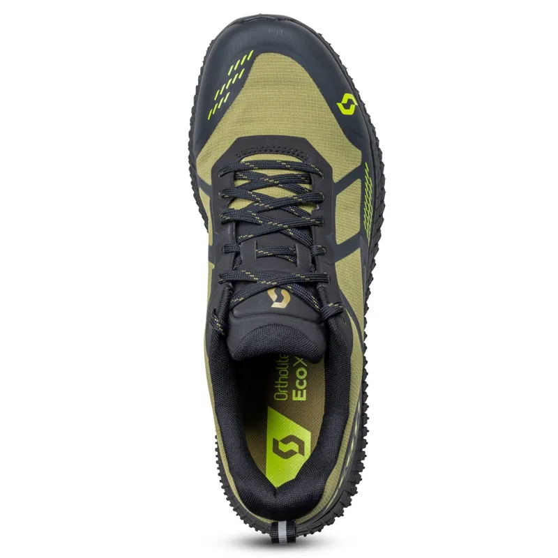 Scott Men's Supertrac 3 Shoe in Mud Green/Black-4