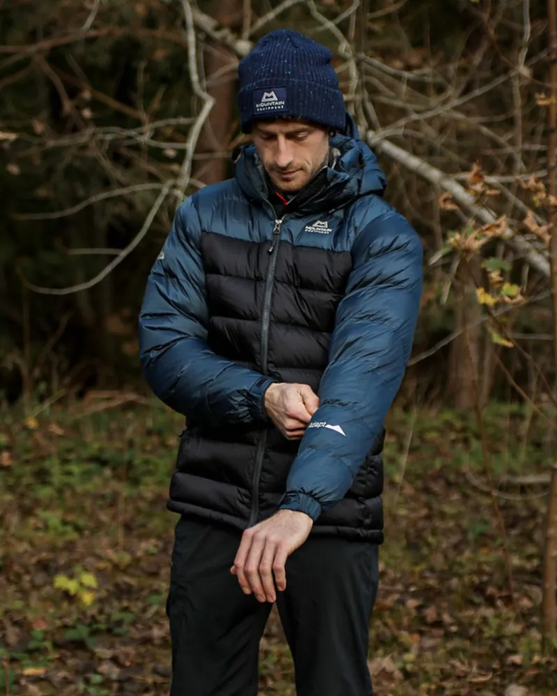 Mountain Equipment Men's Lightline Block Jacket in Black/Blue Nights-4