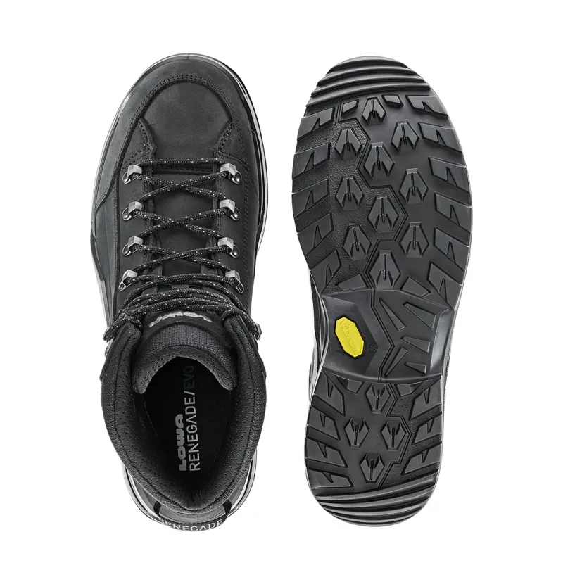 Lowa Men's Renegade Evo GTX Mid in Deep Black-4