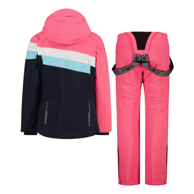 CMP Kid's Twill Ski Set in Glow Pink-1