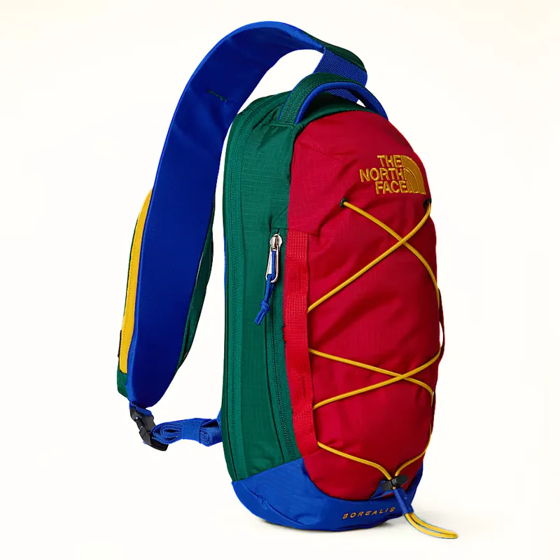 The North Face Borealis Sling in Blue/Evergreen