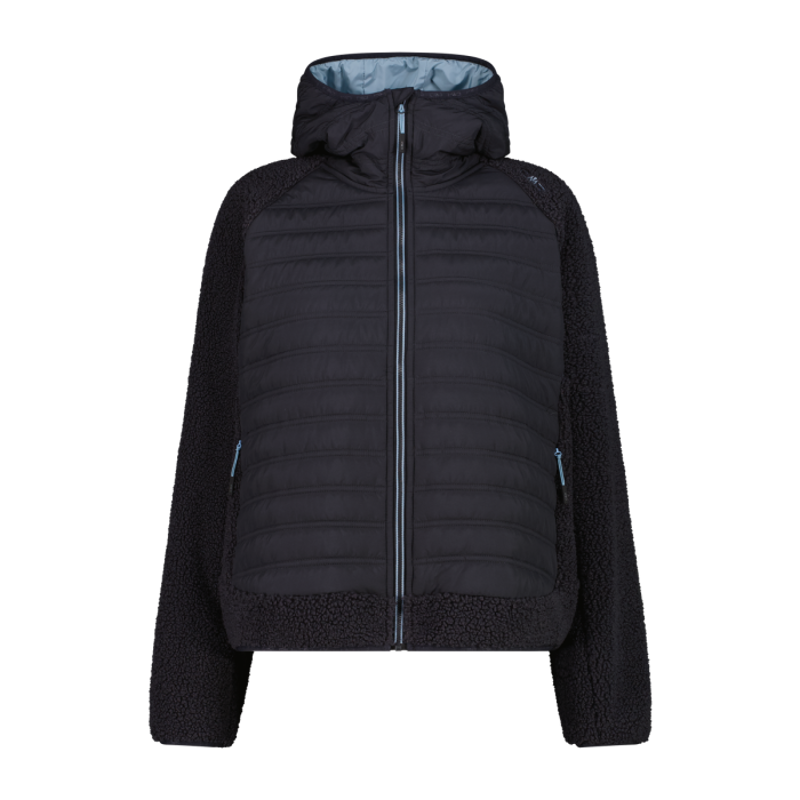 CMP Women's Hybrid Hooded Jacket in Antracite