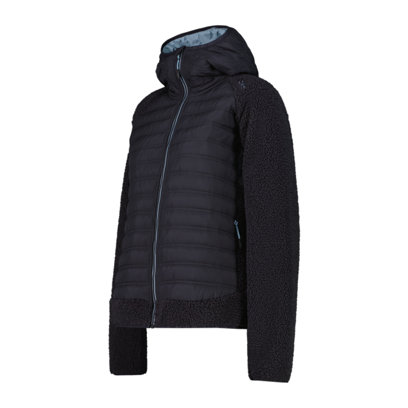 CMP Women's Hybrid Hooded Jacket in Antracite-1