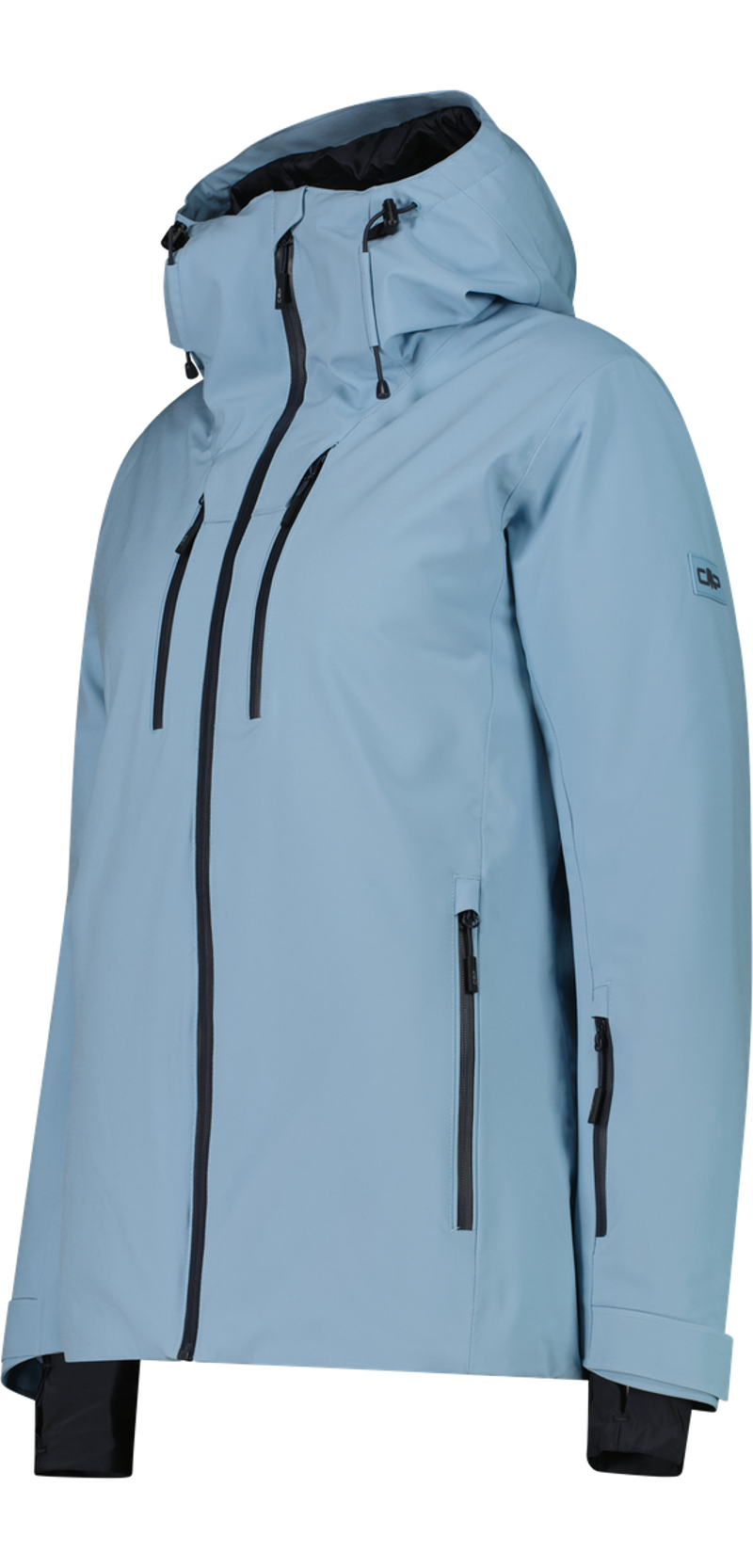 CMP Women's Stretch Hooded Ski Jacket in Cool Blue-1