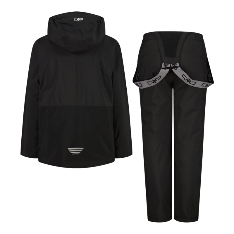 CMP Kid's Ski Jacket And Pant Set in Anthracite-2