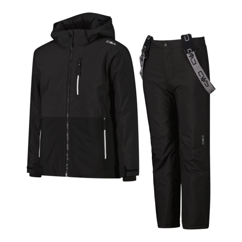 CMP Kid's Ski Jacket And Pant Set in Anthracite-1