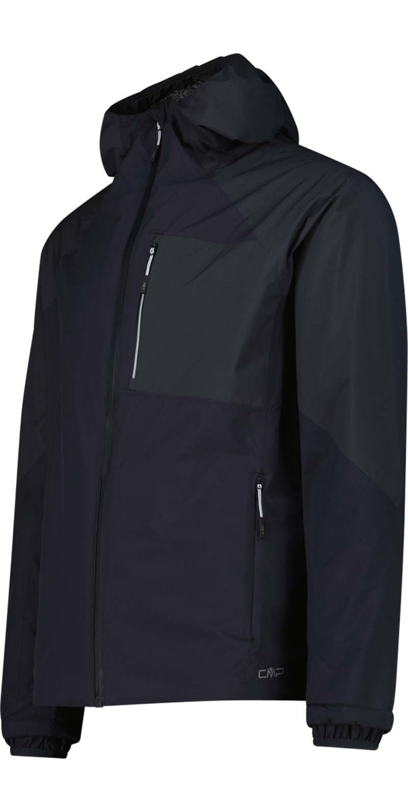 CMP Men's Waterproof Hooded Jacket in Nero-1
