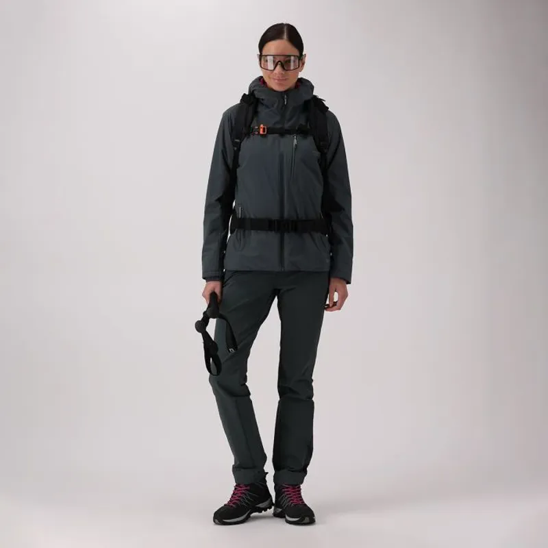CMP Women's Waterproof Hooded Jacket in Nero/Antracite-3