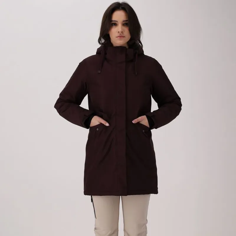 CMP Women's Ski Parka in Black Berry-3