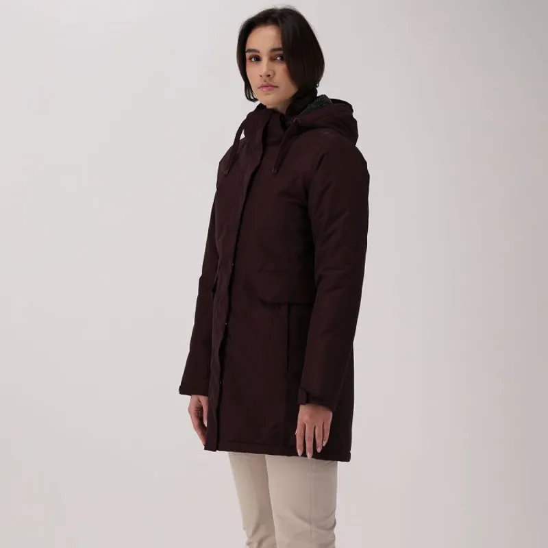 CMP Women's Ski Parka in Black Berry-4