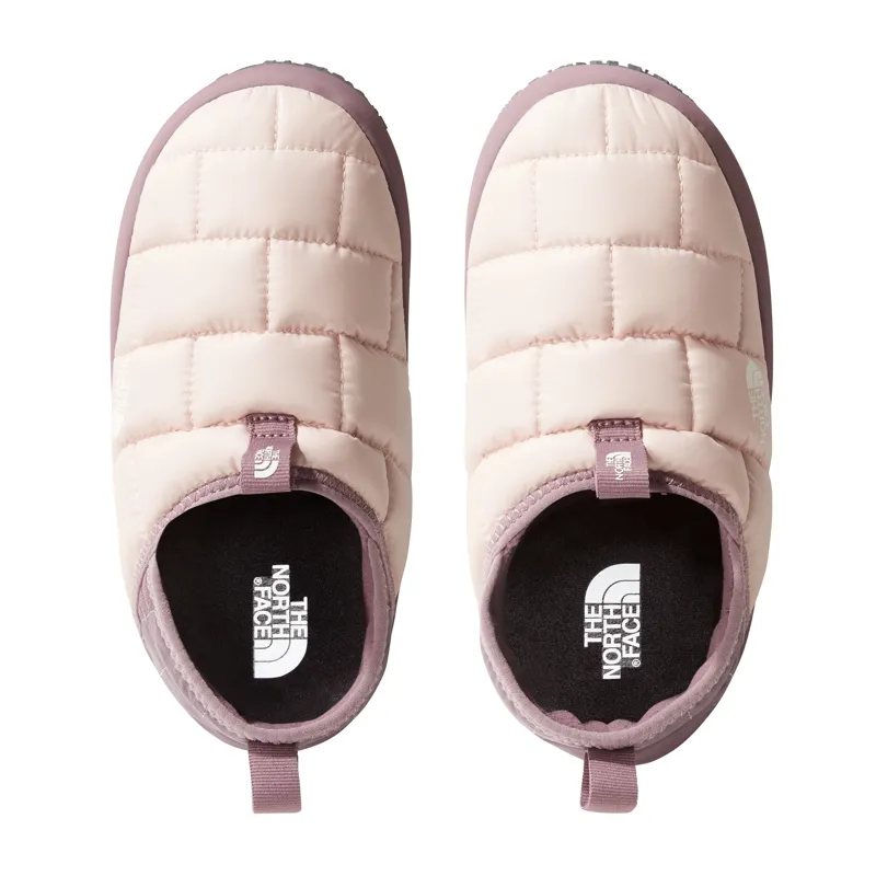 The North Face Youth's Thermoball Traction Mule II in Pink/Fawn Grey-4